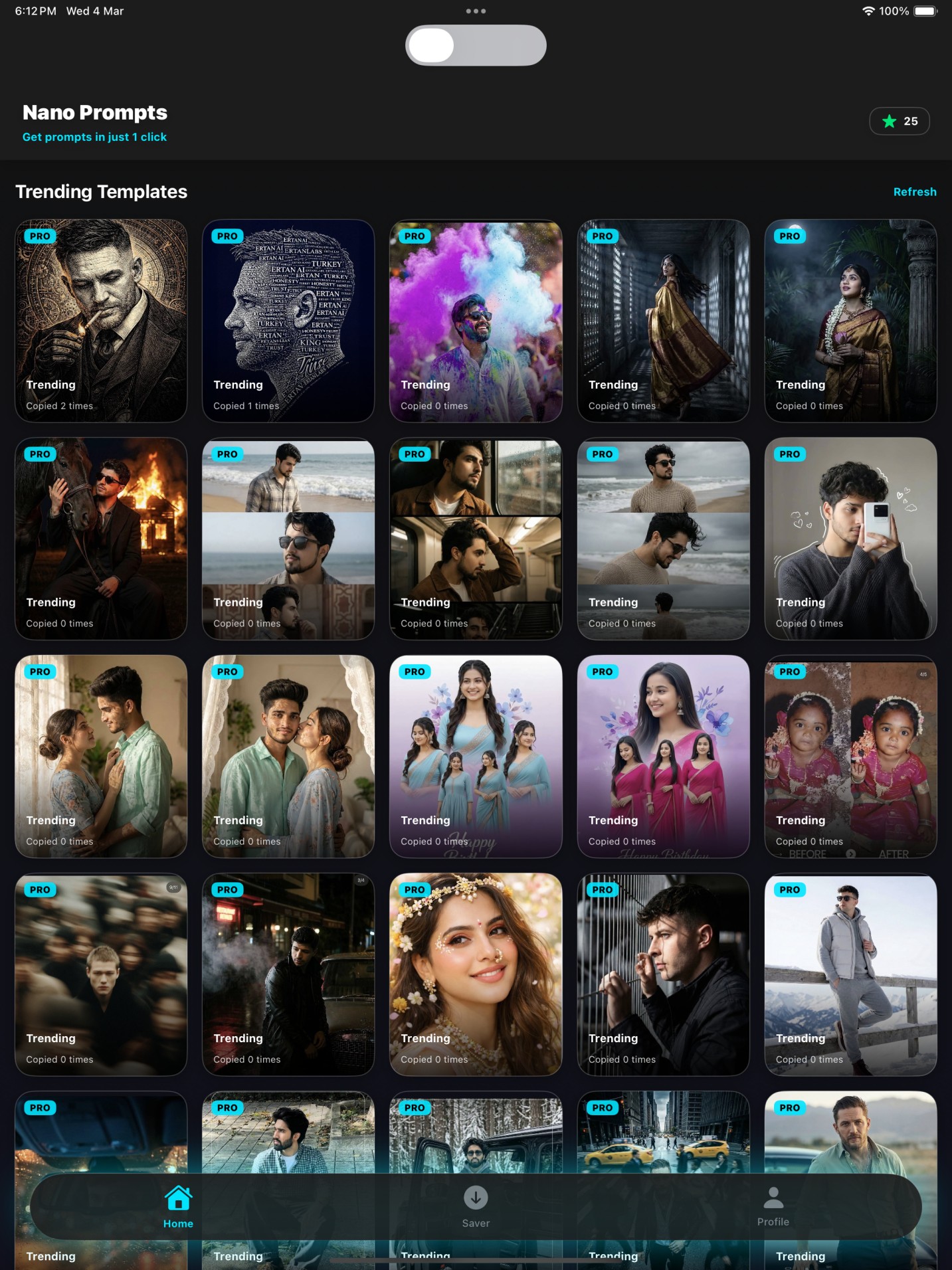 iPad App Interface